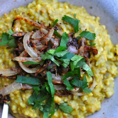 Kičari recept – mungo pasulj, basmati pirinač i gi puter