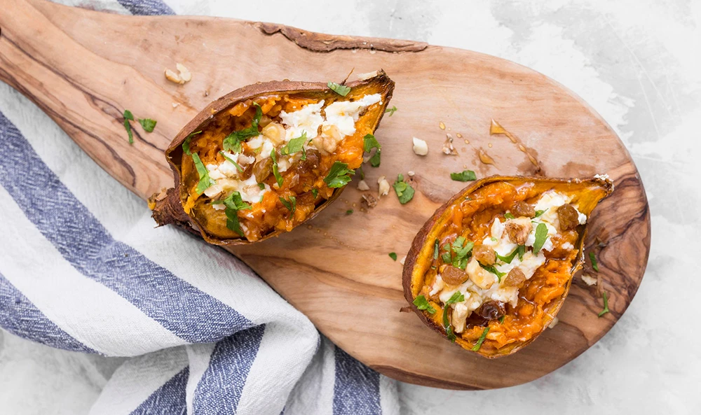 Slatki krompir punjen nautom